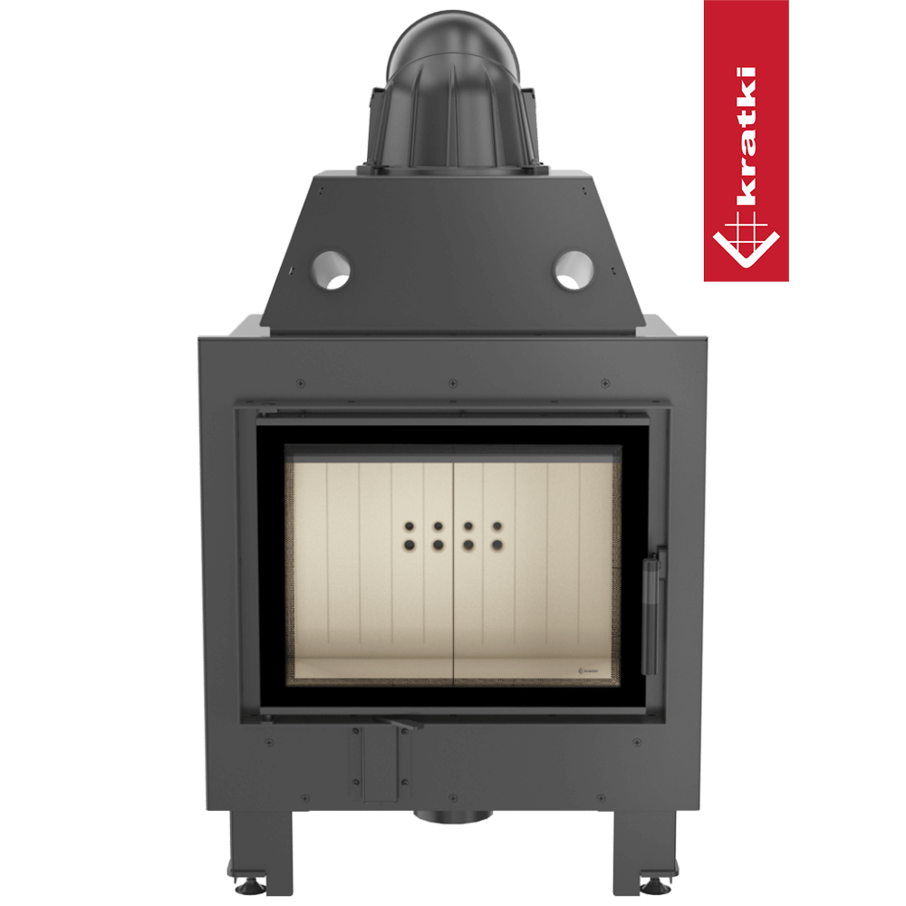 Kamineinsatz aus Stahl MBM 10 kW Ø 200 Doppelverglassung