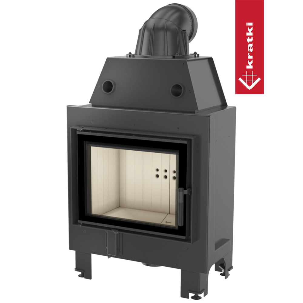 Kamineinsatz aus Stahl MBM 10 kW Ø 200 Doppelverglassung