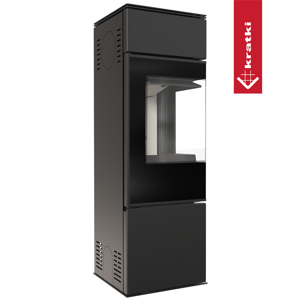 Kaminofen aus Stahl KRATKI REN/S links Ø 150 7 kW
