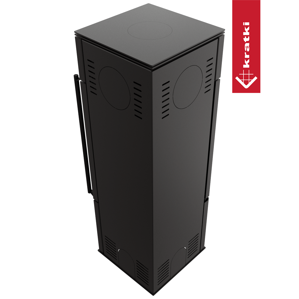 Kaminofen aus Stahl KRATKI REN/S links Ø 150 7 kW