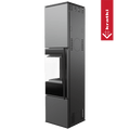 Kaminofen aus Stahl KRATKI REN/L links Ø 150 7 kW schwarz Verkleidung
