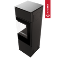 Kaminofen aus Stahl KRATKI REN/S rechts Ø 150 7 kW schwarz Verkleidung