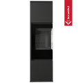 Kaminofen aus Stahl KRATKI REN/M rechts Ø 150 7 kW schwarz Verkleidung