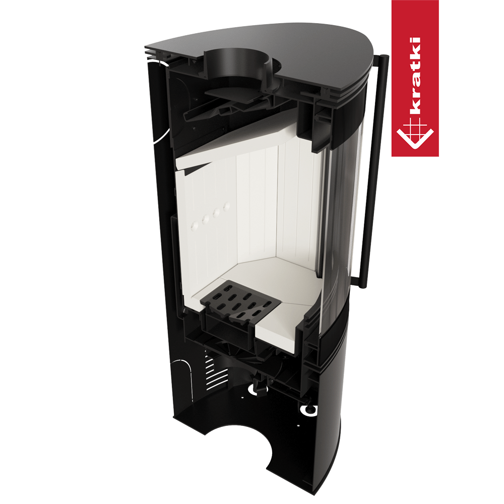 BJORN Ø 150 7 kW freistehender Stahlofen