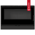 Kaminofen aus Stahl KRATKI KARI 95 Ø 180 14 kW schwarz Verkleidung mit Türfeder