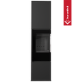 Kaminofen aus Stahl KRATKI REN/L rechts Ø 150 7 kW schwarz Verkleidung mit Türfeder