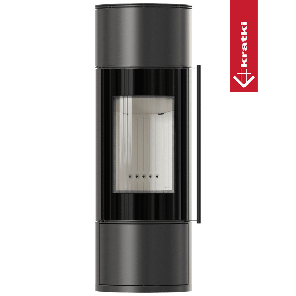 Kaminofen aus Stahl KRATKI AMBLER Ø 150 7 kW