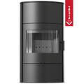 Kaminofen aus stahl KRATKI ROLLO/2/W Ø 150 8 kW schwarz Verkleidung