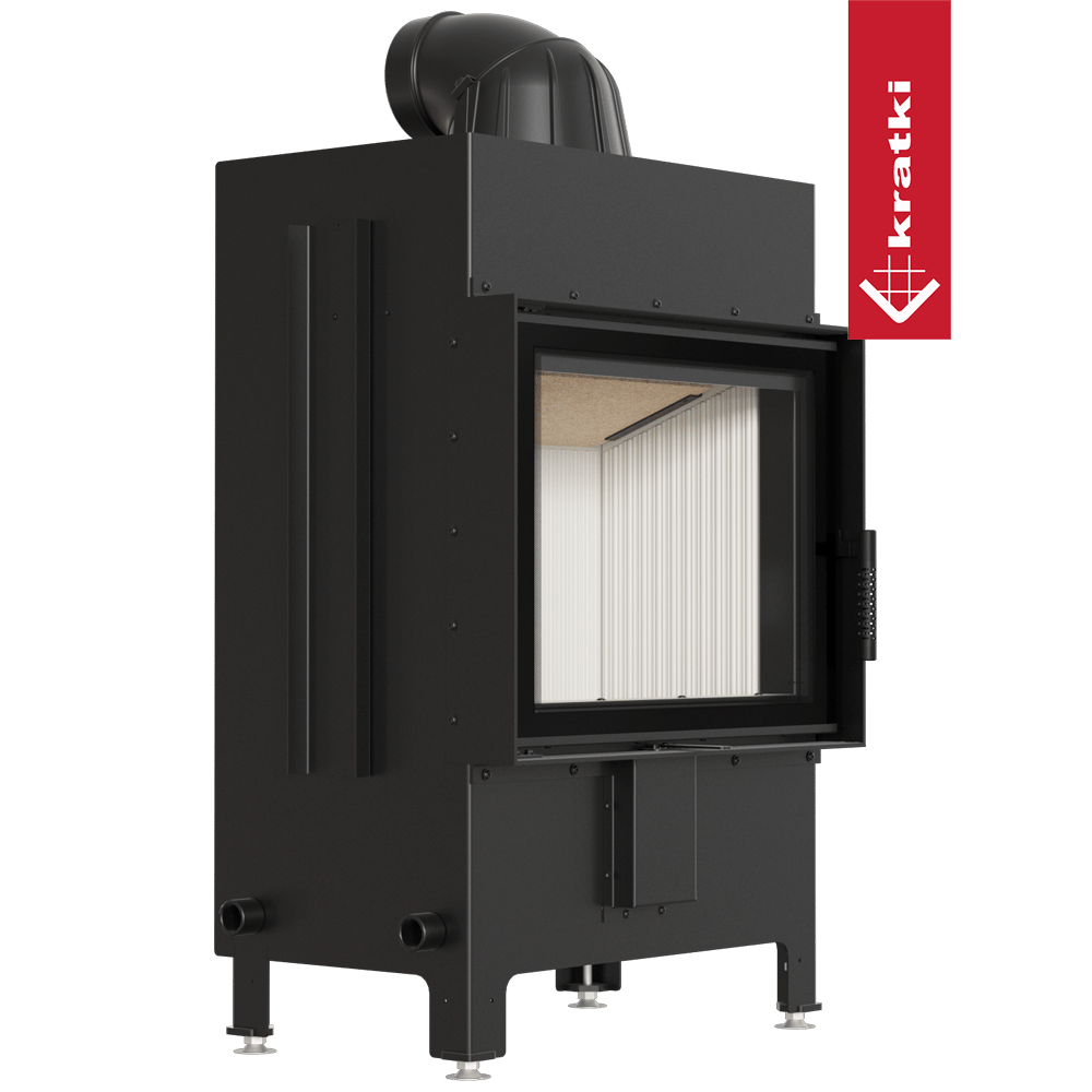 Kamineinsatz aus Stahl KRATKI LUCY 12 kW Ø 200