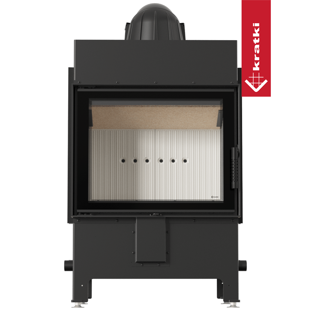 Kamineinsatz aus Stahl KRATKI LUCY 12 kW Ø 200