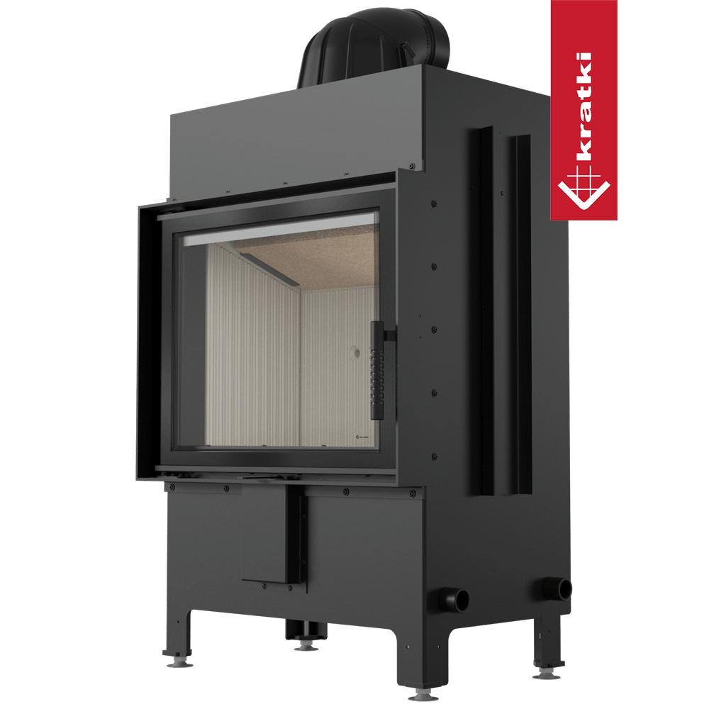 Kamineinsatz aus Stahl KRATKI LUCY 12 kW Ø 200