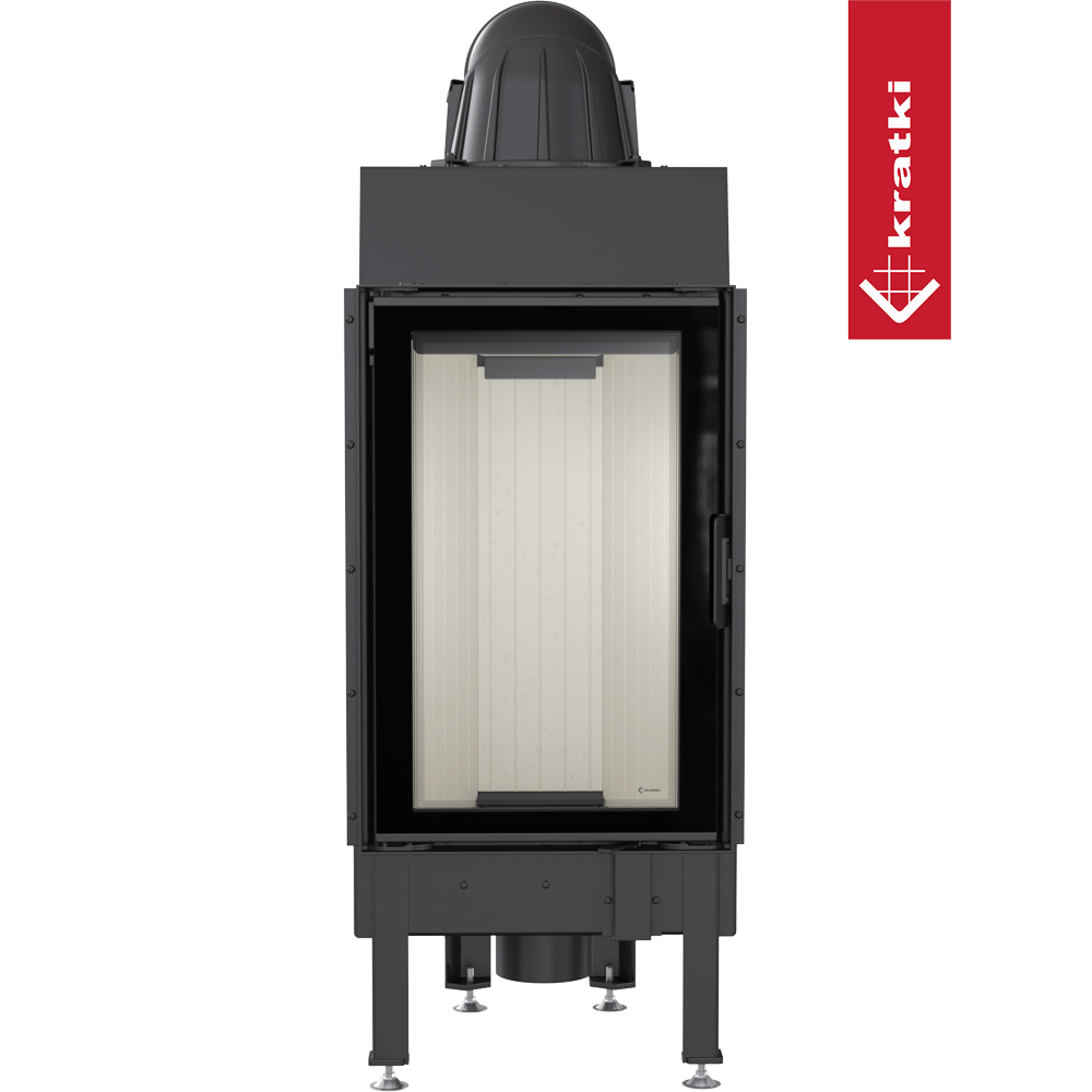 Kamineinsatz aus Stahl KRATKI NADIA 9 kW Ø 200