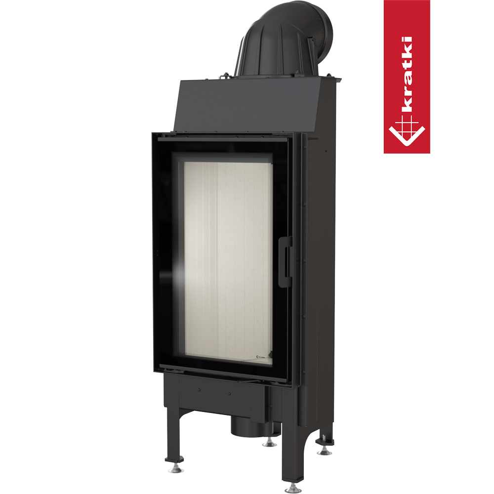Kamineinsatz aus Stahl KRATKI NADIA 9 kW Ø 200