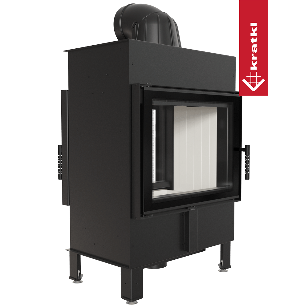 Kamineinsatz aus Stahl KRATKI LUCY TUNNEL 12 kW Ø 200