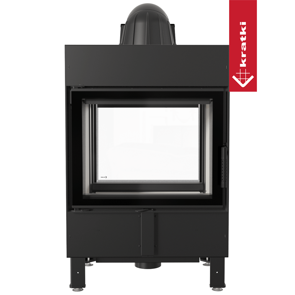 Kamineinsatz aus Stahl KRATKI LUCY TUNNEL 12 kW Ø 200