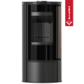 KRATKI ERIK Ø150 5,5 kW Schwarz Termotec Ofen Softclose Jatoba Griff