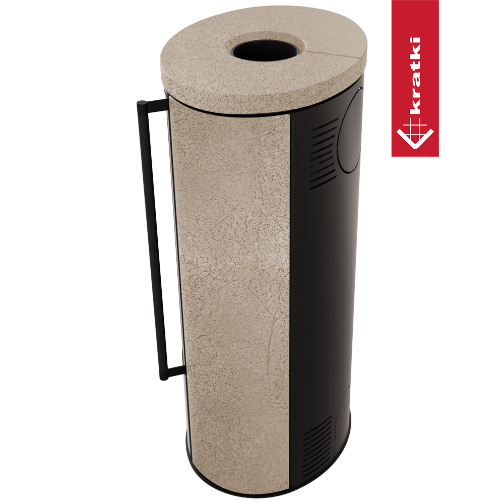 KRATKI ERIK Ø150 5,5 kW Keramikofen GOLD SATIN Deckel mit Softclose