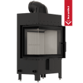 Kamineinsatz aus Stahl KRATKI LUCY links 12 kW Ø 200