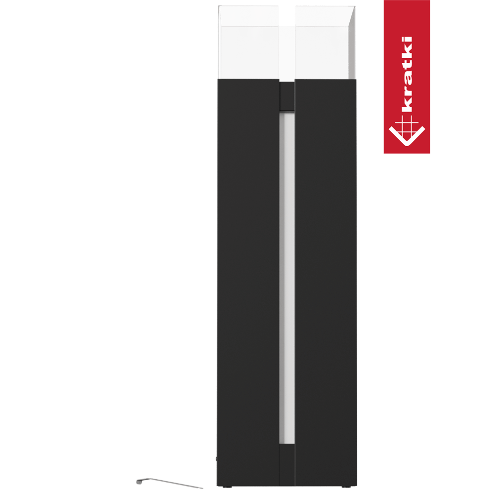 Freistehender Bio-Kamin ROMEO SQUARE schwarz