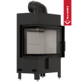 Kamineinsatz aus Stahl KRATKI LUCY links 12 kW Ø 200 mit Türfeder