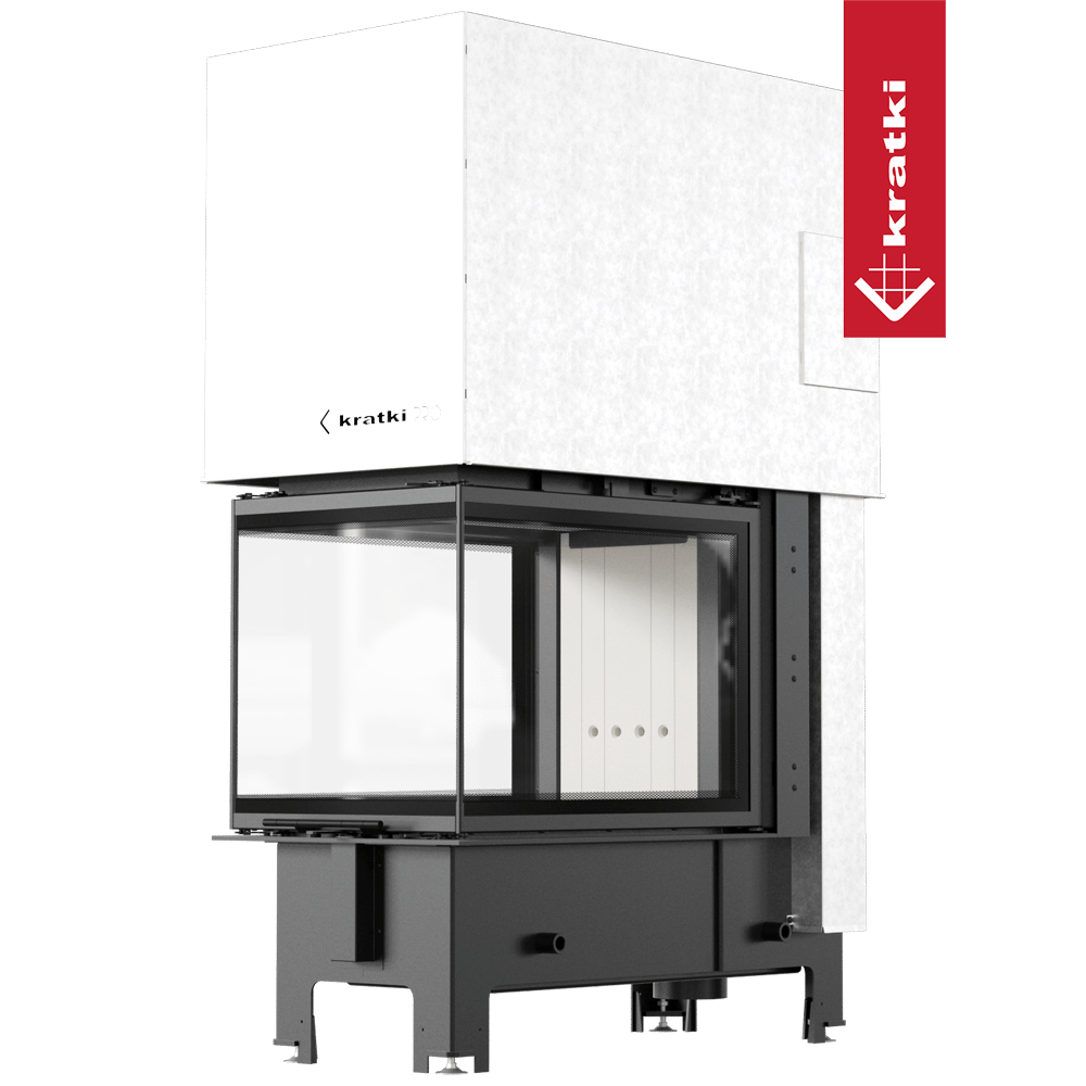 Kamineinsatz KRATKI REGNOR 500/700 8 kW Ø 200 3 seiten glas