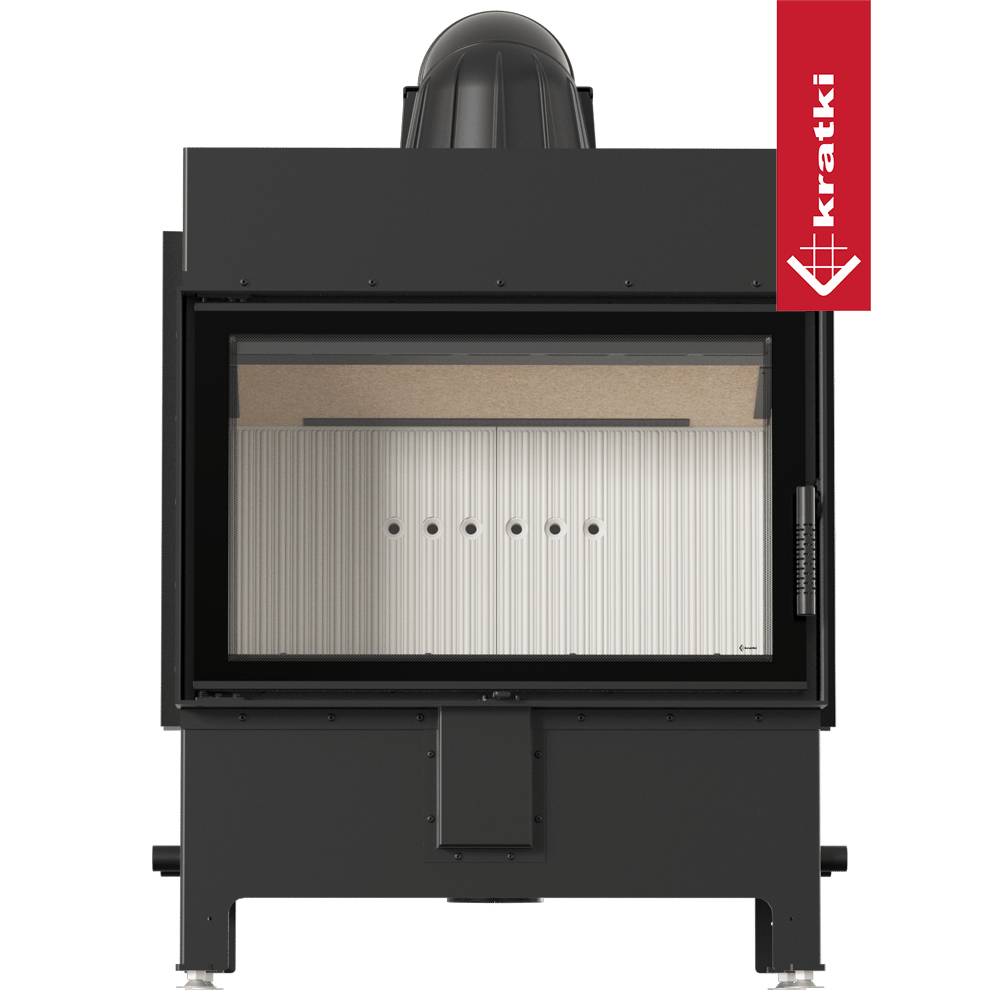 Kamineinsatz aus Stahl KRATKI LUCY 14 kW Ø 200