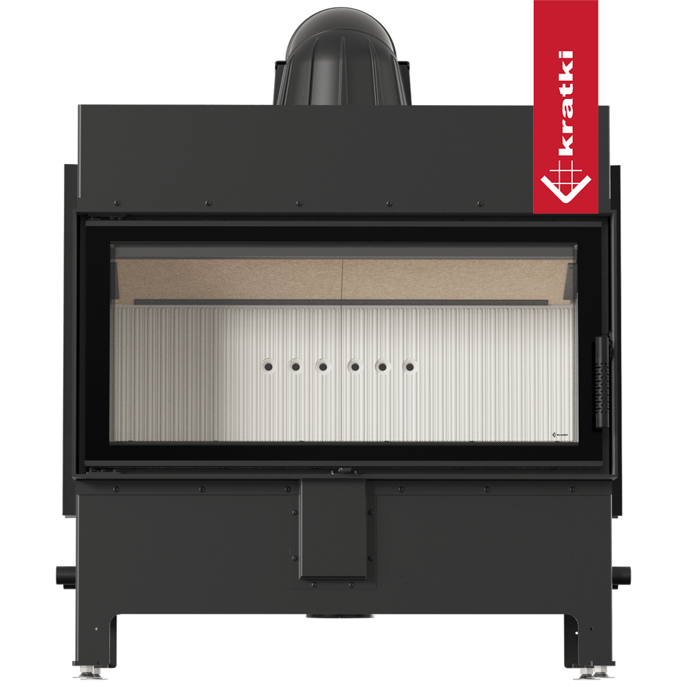 Kamineinsatz aus Stahl KRATKI LUCY 16 kW Ø 200