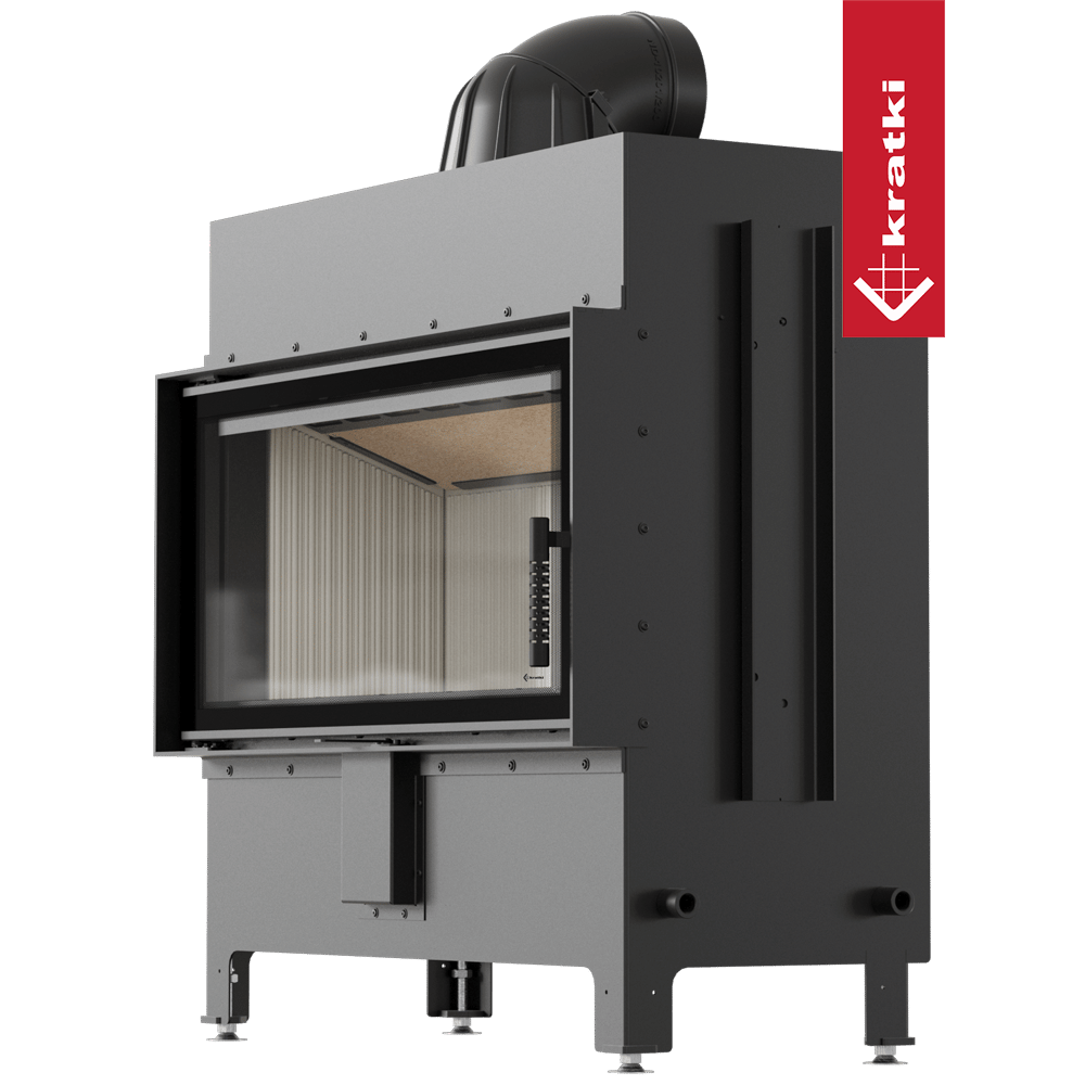 Kamineinsatz aus Stahl KRATKI LUCY 16 kW Ø 200
