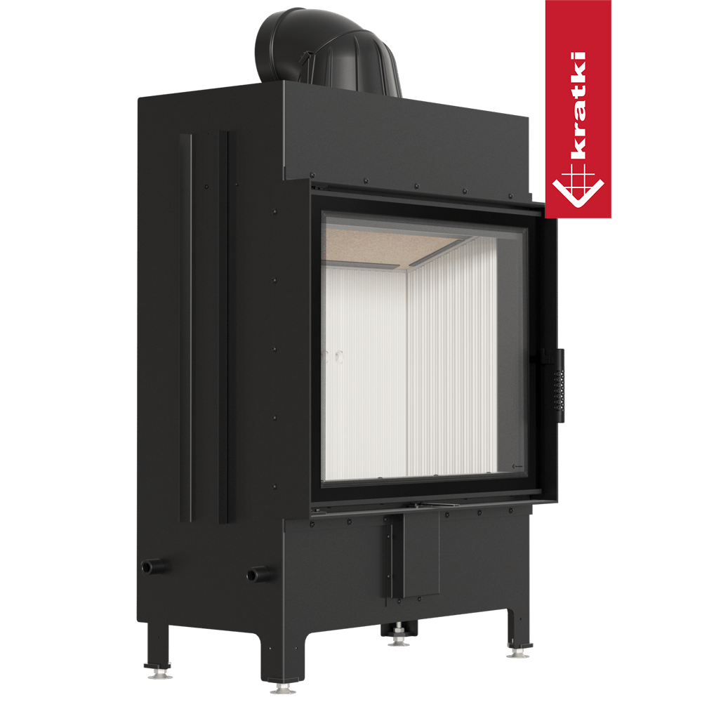 Kamineinsatz aus Stahl KRATKI LUCY 15 kW Ø 200