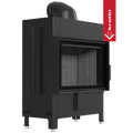 Kamineinsatz aus Stahl KRATKI LUCY 14 kW Ø 200 schwarz Verkleidung