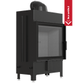 Kamineinsatz aus Stahl KRATKI LUCY 15 kW Ø 200 schwarz Verkleidung
