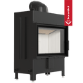 Kamineinsatz aus Stahl KRATKI LUCY 14 kW Ø 200 mit Türfeder