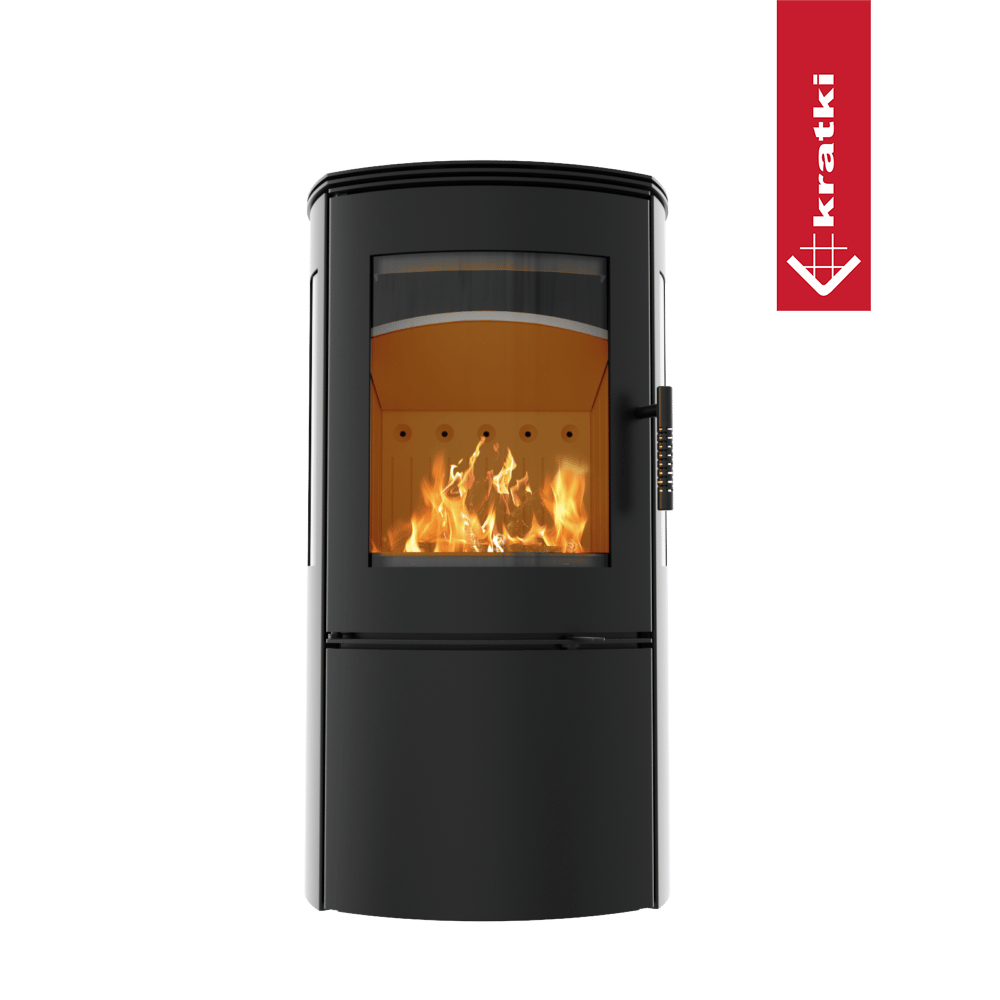 Kaminofen aus stahl KRATKI FALCON VIEW Ø 150 10 kW