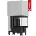 Kamineinsatz KRATKI REGNOR 500/500 7 kW Ø 200 3 seiten glas schwarz Verkleidung