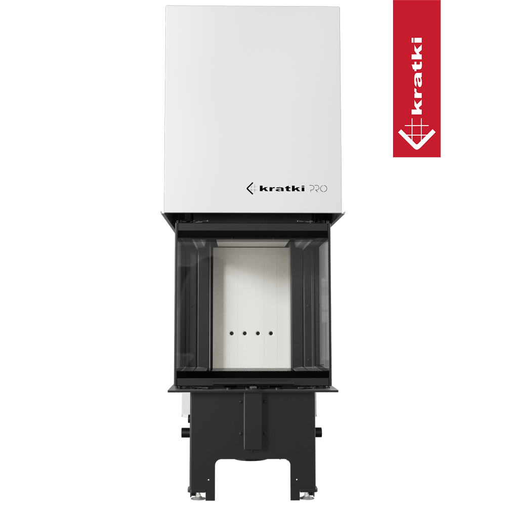 Kamineinsatz KRATKI REGNOR 500/500 7 kW Ø 200 3 seiten glas mit Türfeder