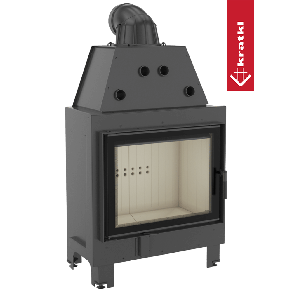 Kamineinsatz aus Stahl MBA 17 kW Ø 200 Doppelverglassung
