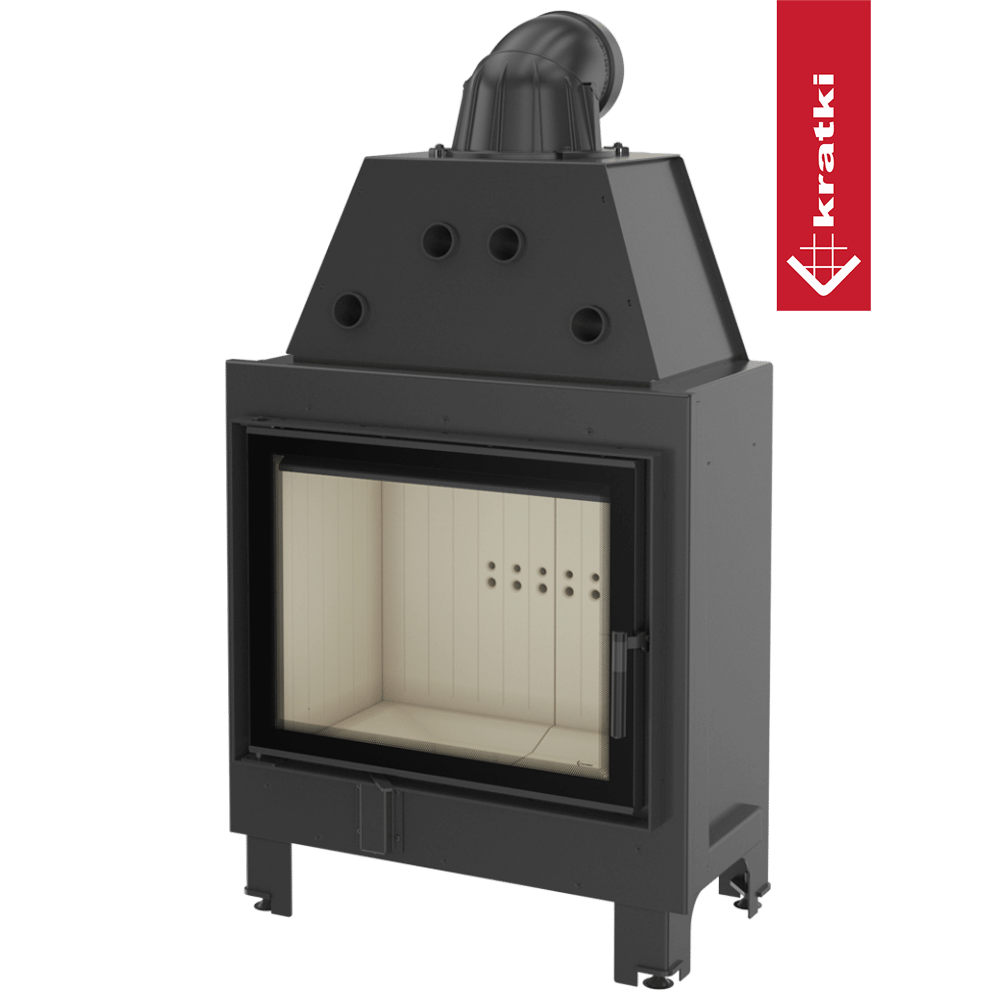 Kamineinsatz aus Stahl MBA 17 kW Ø 200 Doppelverglassung