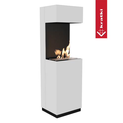 Freistehender Bio-Kamin SIERRA MINI weiß