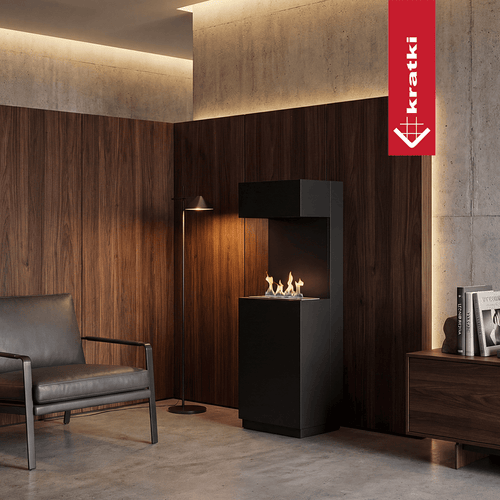 Freistehender Bio-Kamin SIERRA MINI schwarz