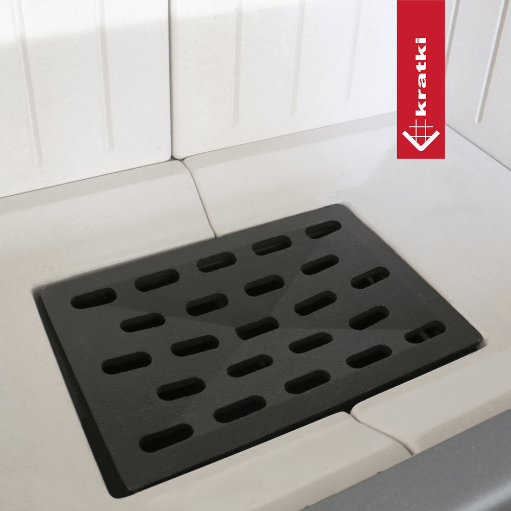 Kamineinsatz aus Stahl KRATKI BLANKA 8 kW Ø 160