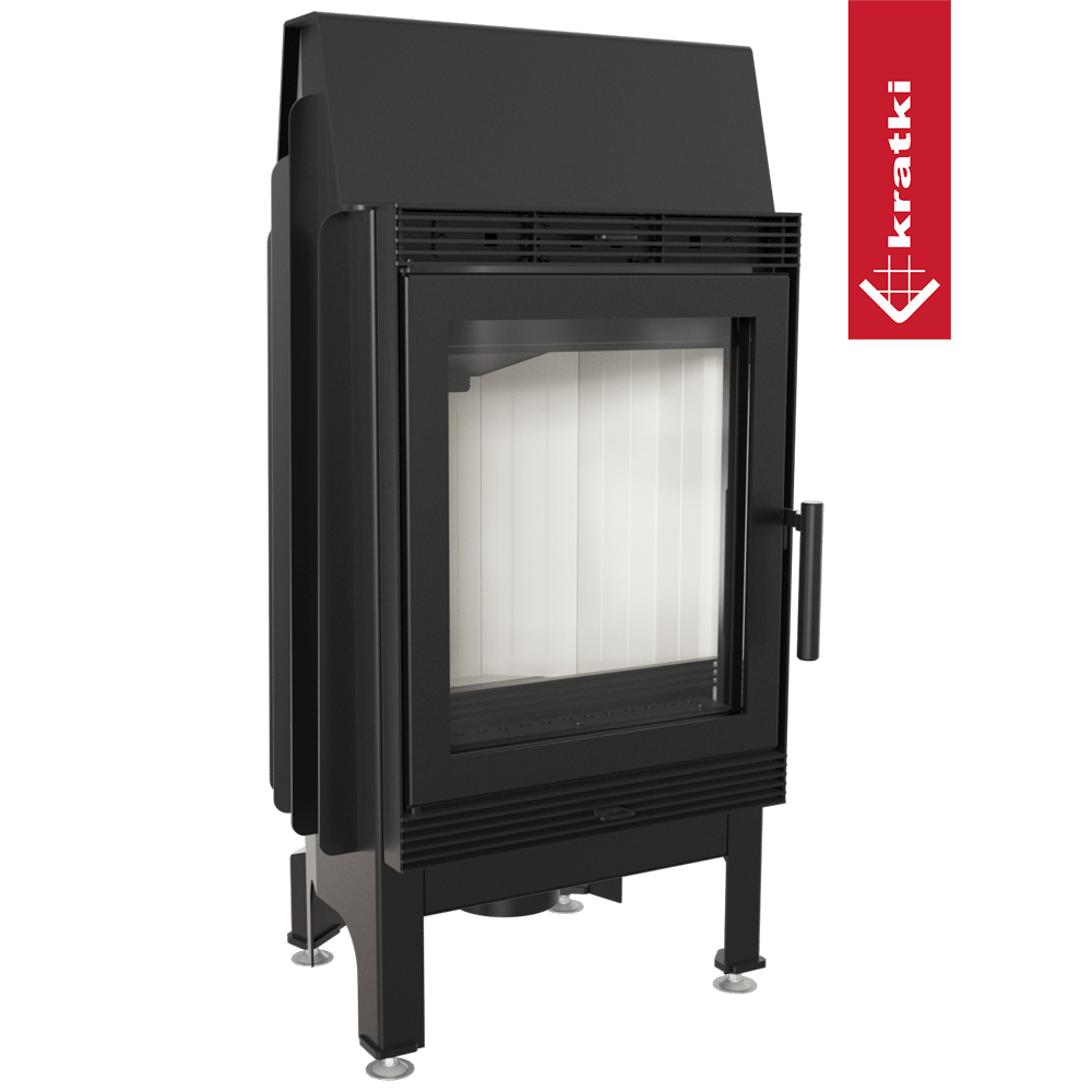 Kamineinsatz aus Stahl KRATKI BLANKA 8 kW Ø 160