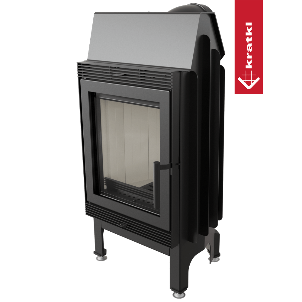 Kamineinsatz aus Stahl KRATKI BLANKA 8 kW Ø 160