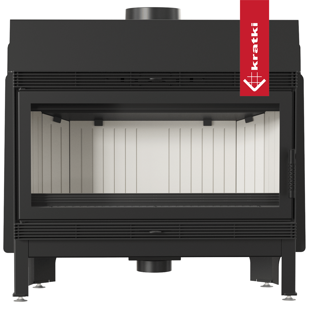 Kamineinsatz aus Stahl KRATKI BLANKA 16 kW Ø 200