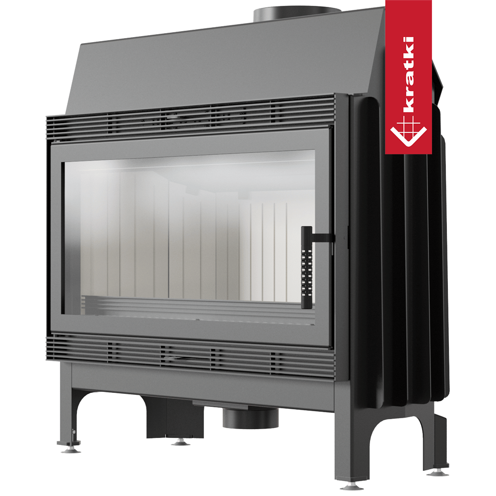 Kamineinsatz aus Stahl KRATKI BLANKA 16 kW Ø 200