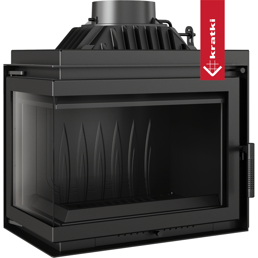 Kamineinsatz Gusseisen KRATKI SIMPLE links 8 kW Ø 200