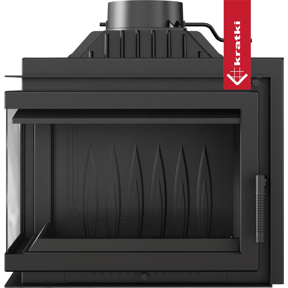 Kamineinsatz Gusseisen KRATKI SIMPLE links 8 kW Ø 200