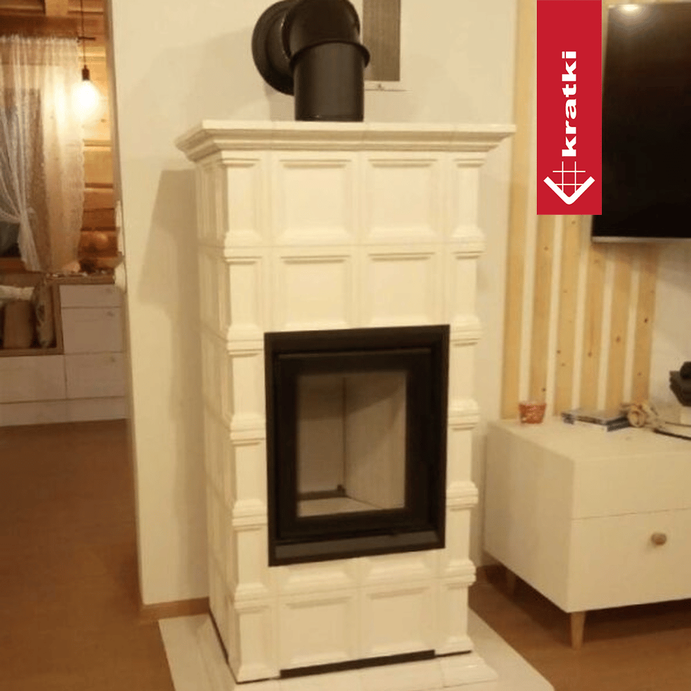 Kamineinsatz aus Stahl KRATKI NADIA MILANO 7 kW Ø 200