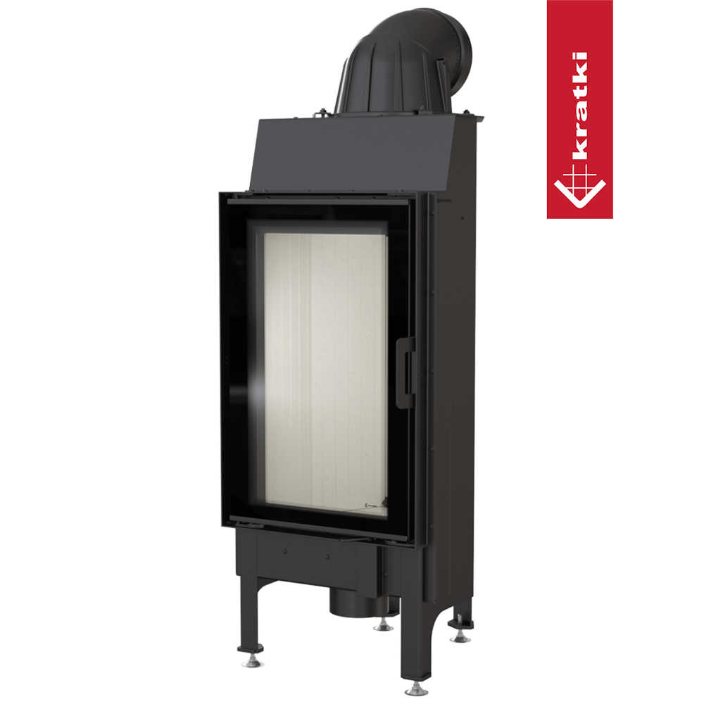 Kamineinsatz aus Stahl KRATKI NADIA 9 kW Ø 200 Doppelverglassung