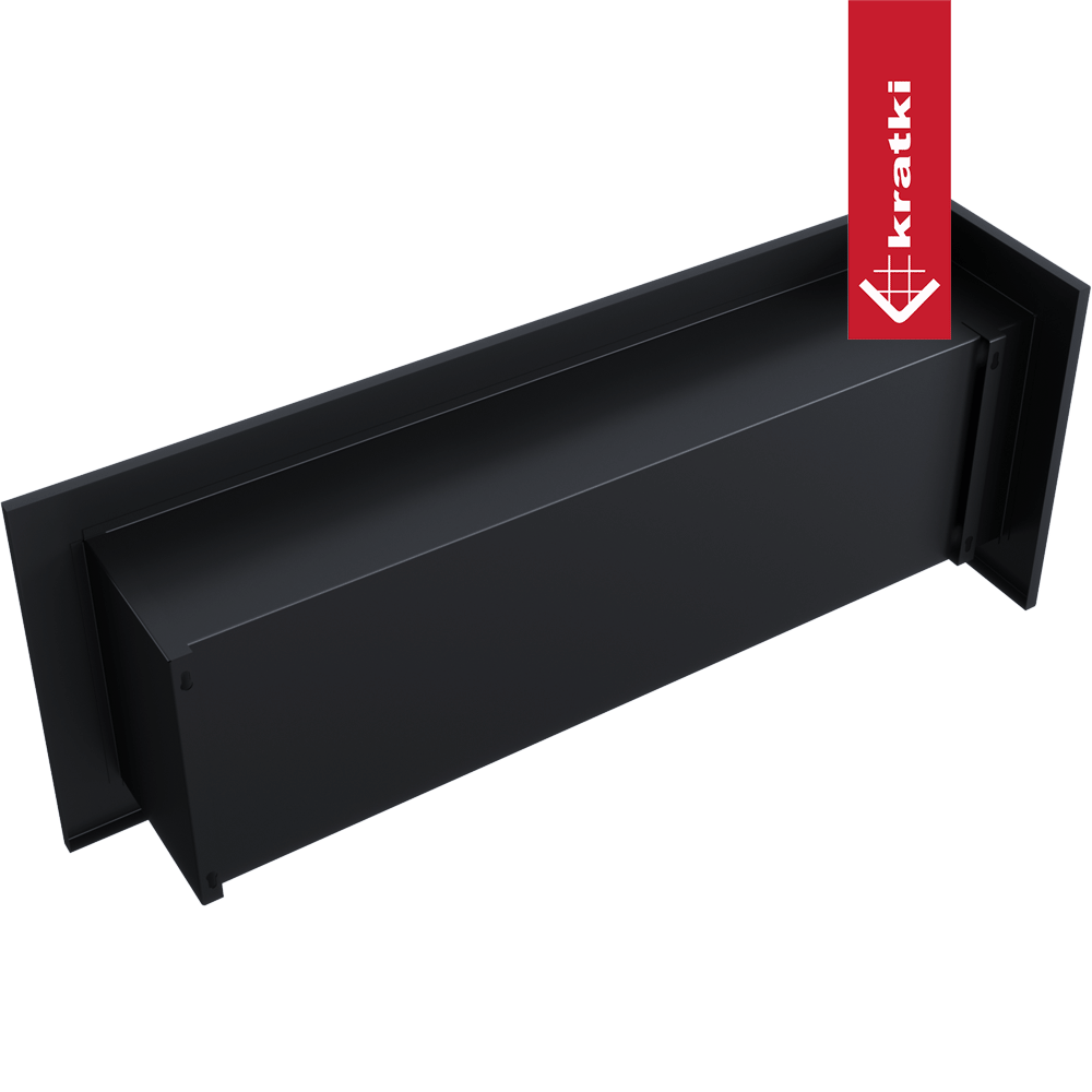 Wandkamin Bioethanol Eckkaminl DELTA links 120 cm TÜV