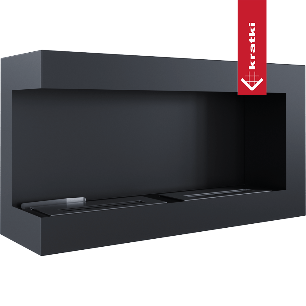 Wandkamin Bioethanol DELTA 900 TÜV links